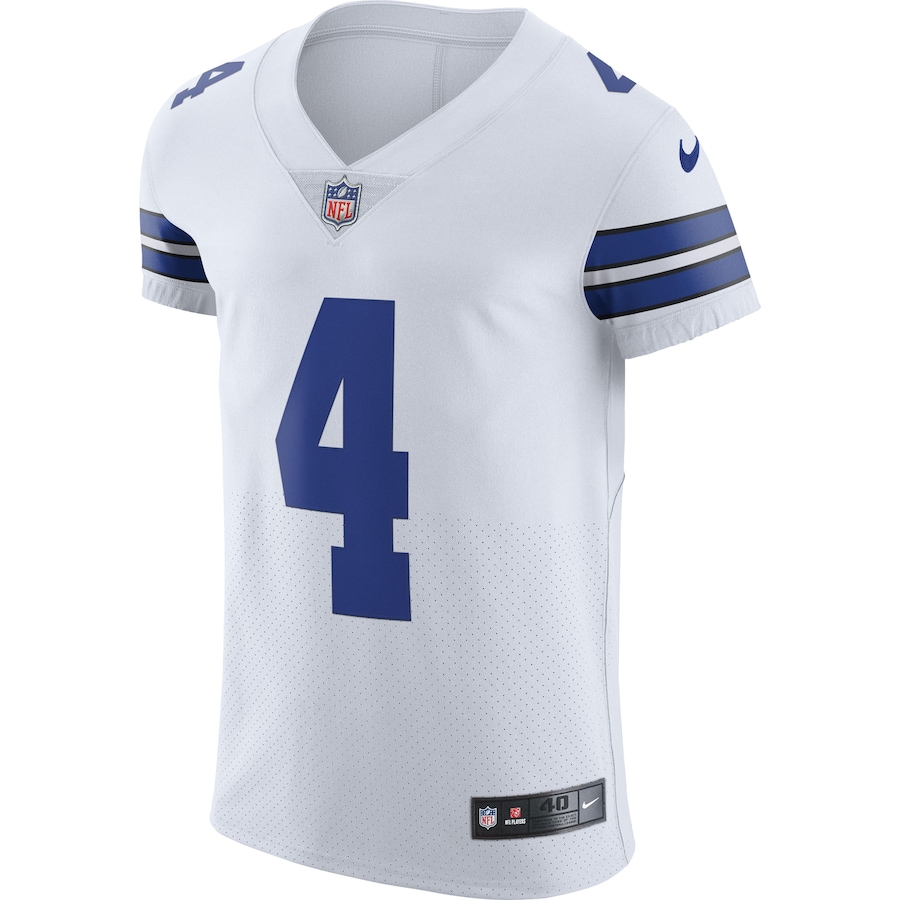 Men’s Dallas Cowboys Dak Prescott Nike White Vapor Elite Player Jersey