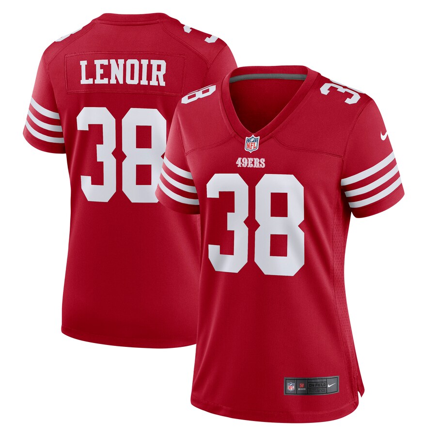 Women’s San Francisco 49ers Deommodore Lenoir Nike Scarlet Game Player Jersey
