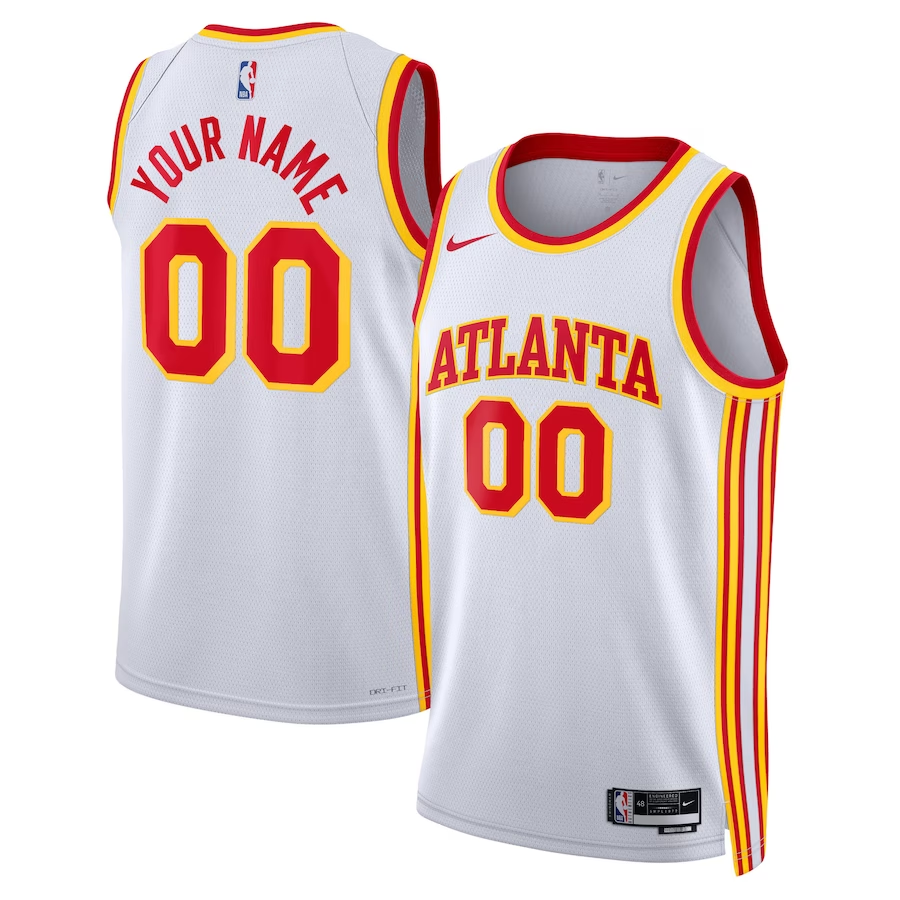 Unisex Atlanta Hawks White 2022/23 Swingman Custom Jersey - Association Edition