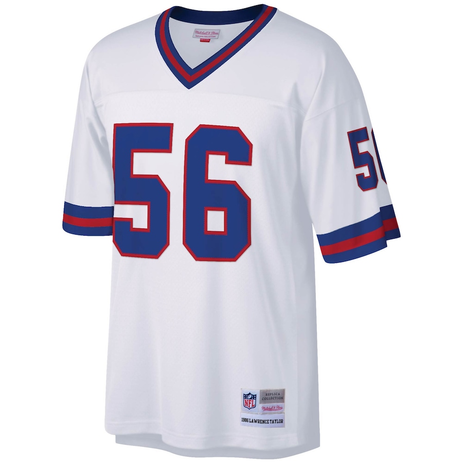 Men’s New York Giants Lawrence Taylor Mitchell & Ness White Legacy Replica Jersey