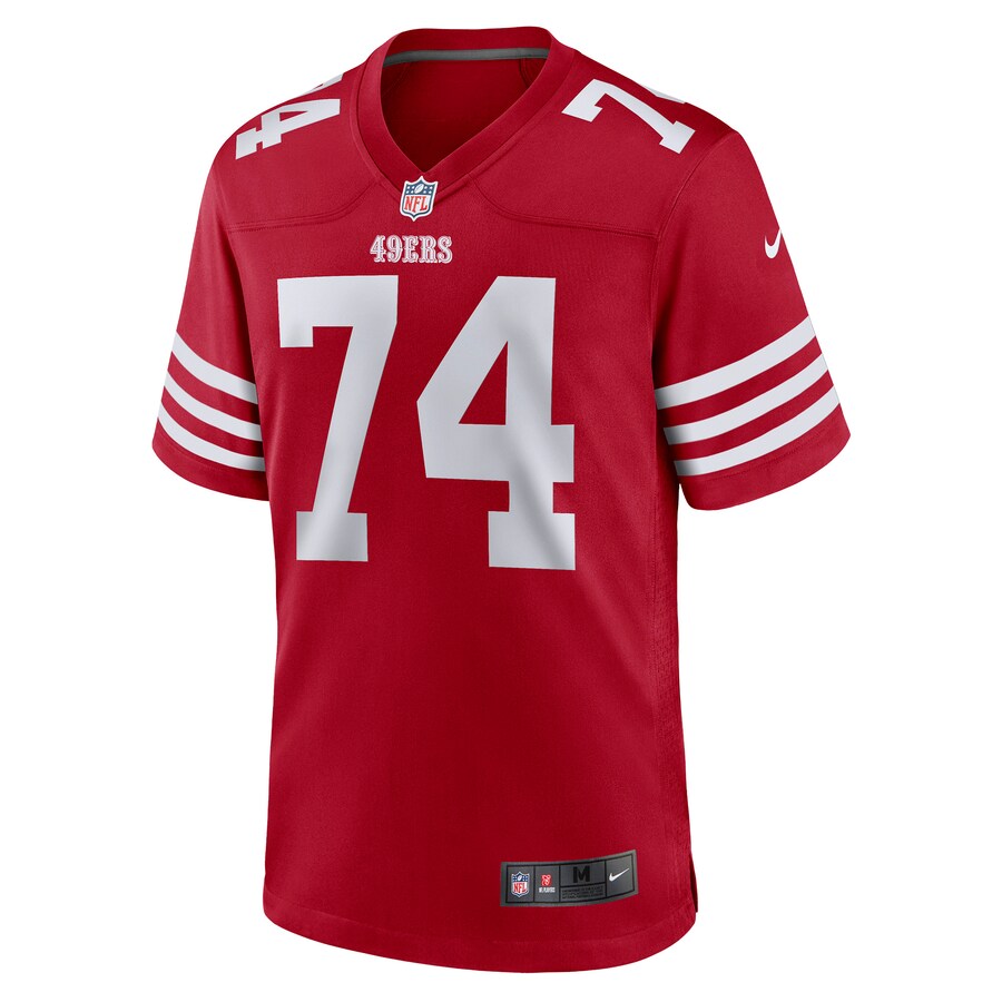 Men's San Francisco 49ers Spencer Burford Nike Scarlet Game Player Jersey