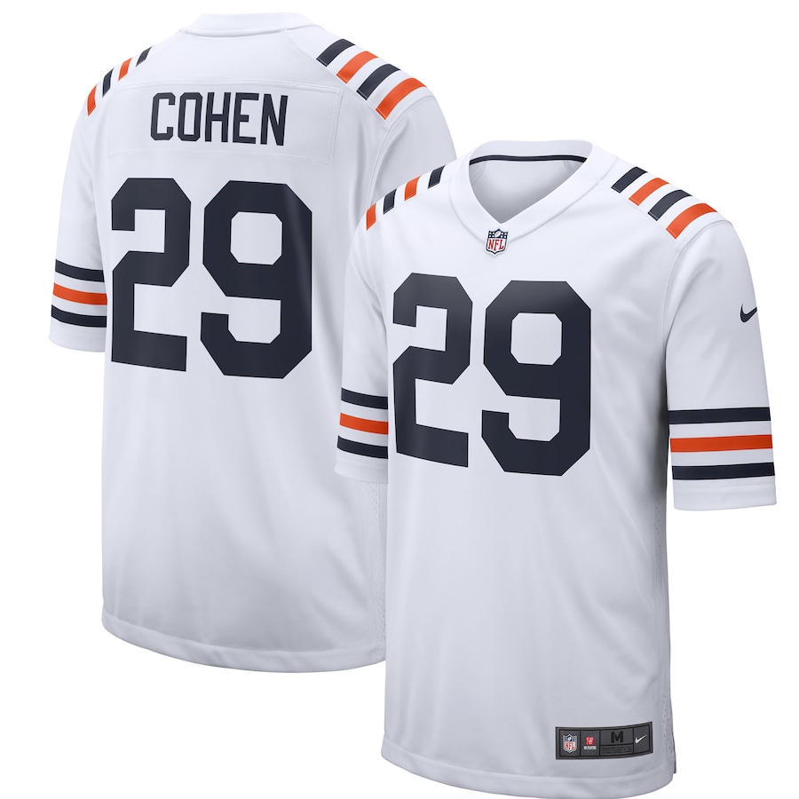 Men’s Chicago Bears Tarik Cohen Nike White 2019 Alternate Classic Game Jersey