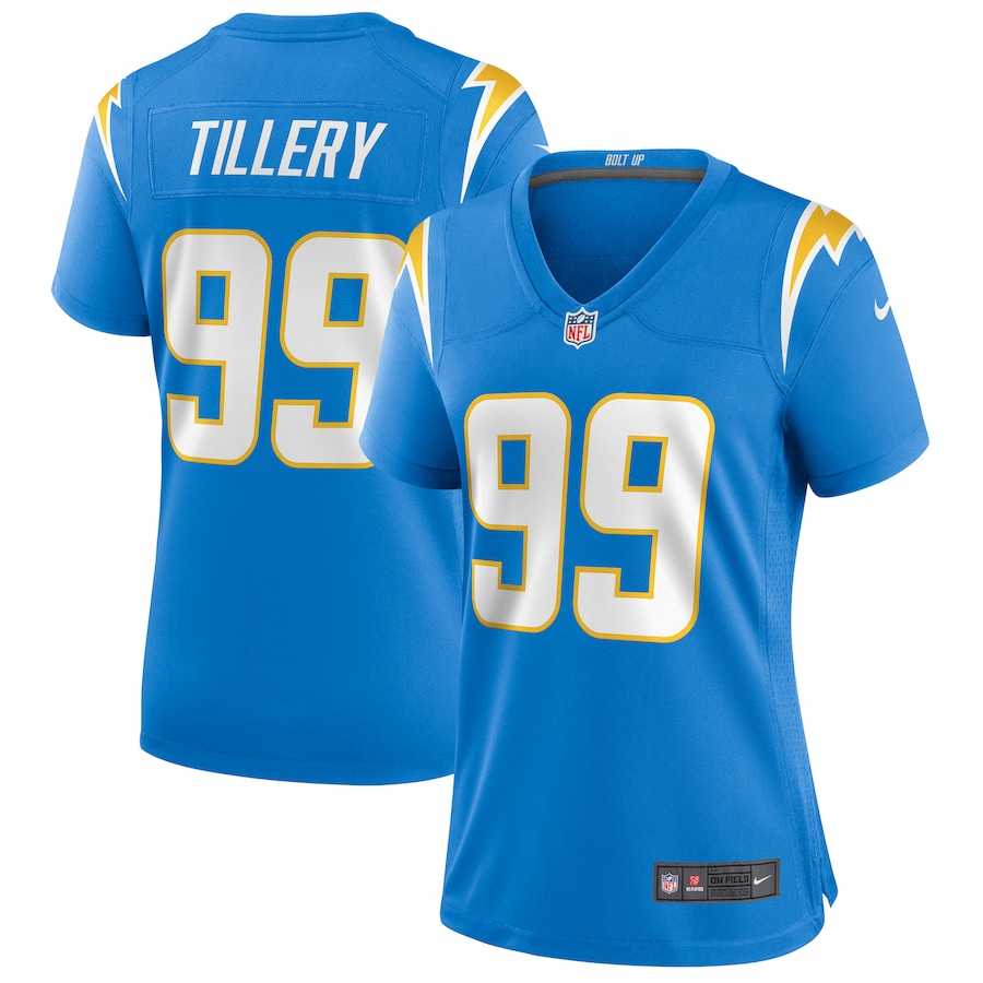 Women’s Los Angeles Chargers Jerry Tillery Nike Powder Blue Game Jersey