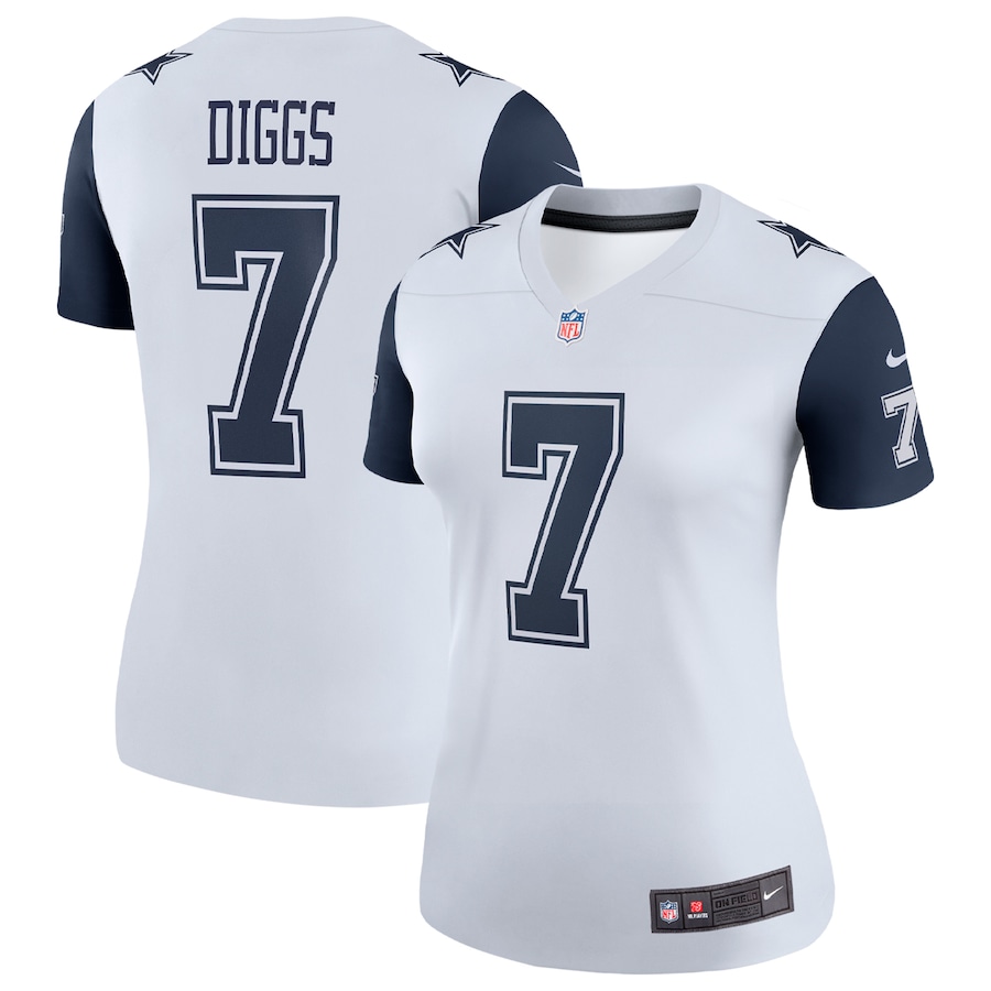 Women’s Dallas Cowboys Trevon Diggs Nike White Alternate Legend Jersey