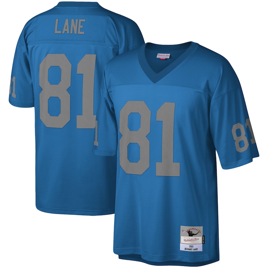 Men’s Detroit Lions Dick ”Night Train” Lane Mitchell & Ness Blue Legacy Replica Jersey