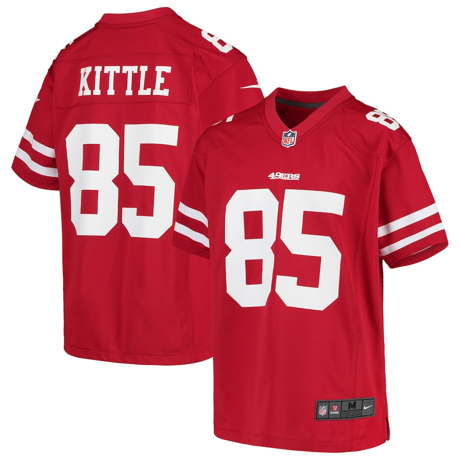 George Kittle San Francisco 49ers Nike Youth Player Game Jersey – Scarlet