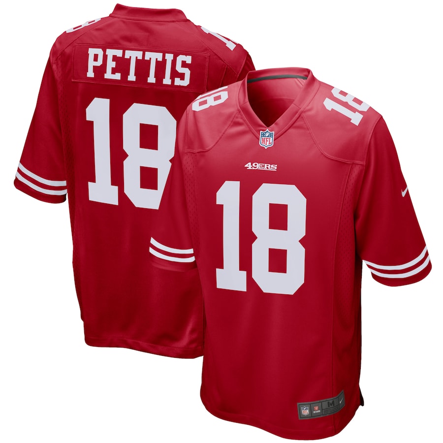 Men’s San Francisco 49ers Dante Pettis Nike Scarlet Player Game Jersey