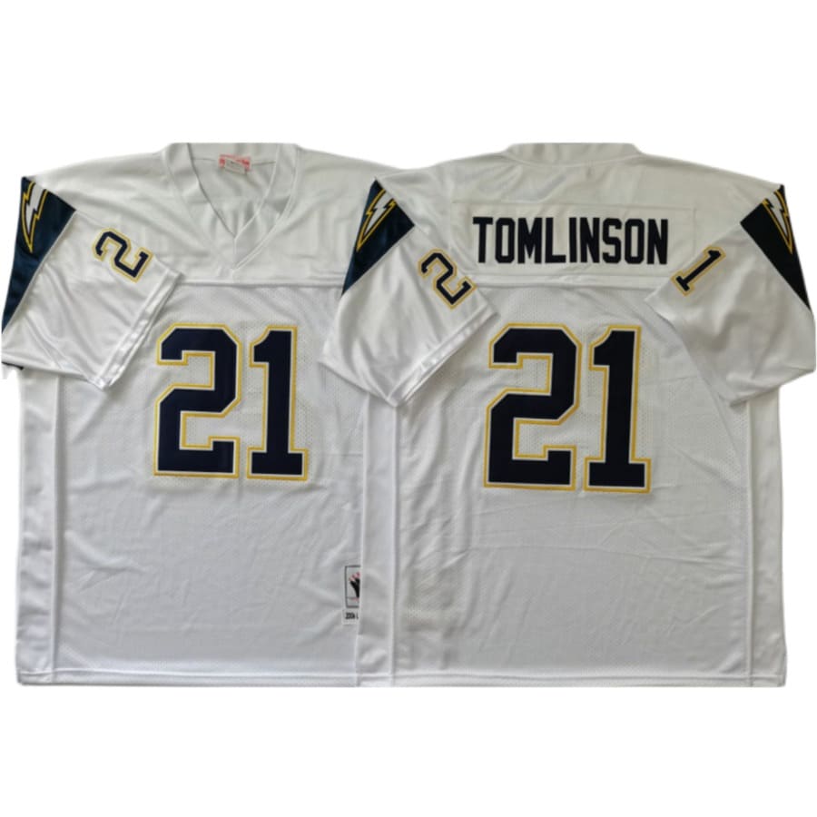 Men's Los Angeles Chargers LaDainian Tomlinson Mitchell & Ness White Throwback Jersey