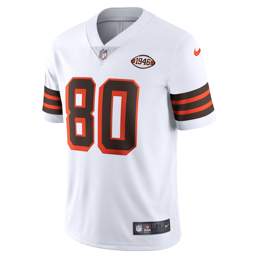 Men’s Cleveland Browns Jarvis Landry Nike White 1946 Collection Alternate Vapor Limited Jersey