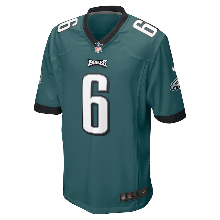 Men’s Philadelphia Eagles DeVonta Smith Nike Midnight Green Game Jersey
