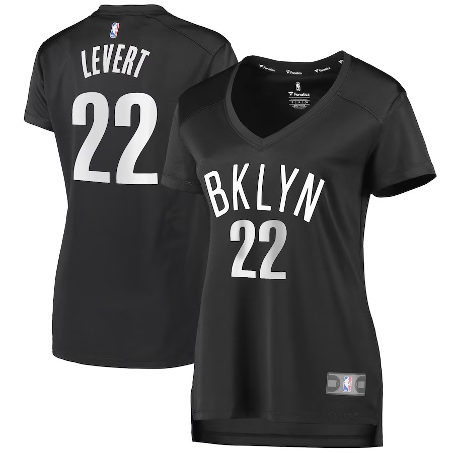 Women's Brooklyn Nets Caris LeVert Fanatics Branded Charcoal Fast Break Player Jersey - Statement Edition