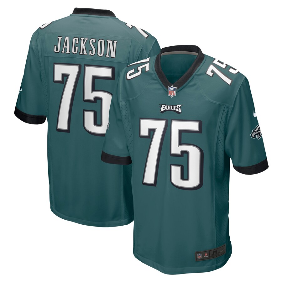 Men’s Philadelphia Eagles Tarron Jackson Nike Midnight Green Game Jersey