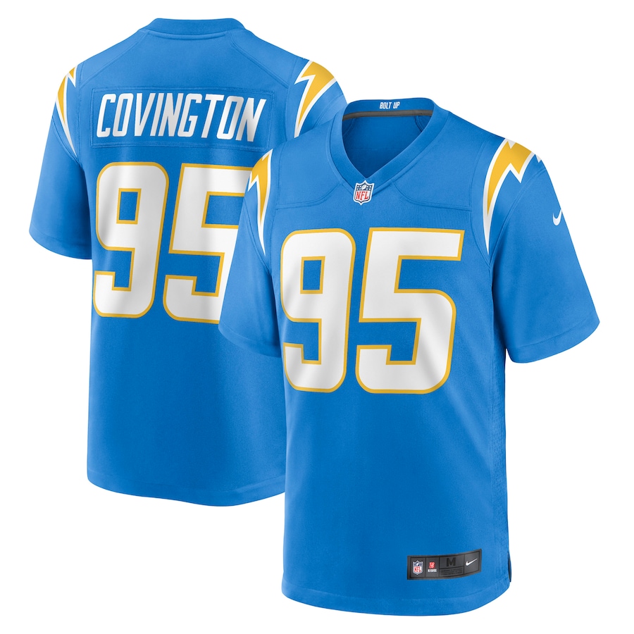 Men’s Los Angeles Chargers Christian Covington Nike Powder Blue Game Jersey