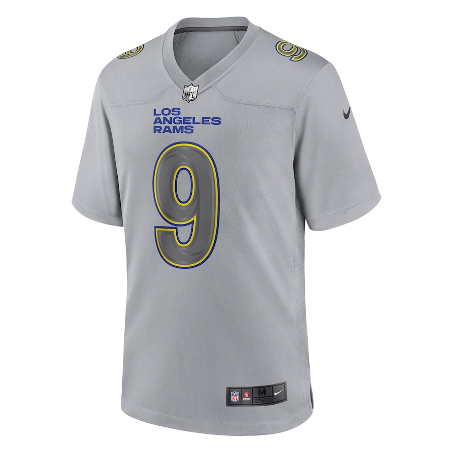 Men’s Los Angeles Rams Matthew Stafford Nike Gray Atmosphere Fashion Game Jersey