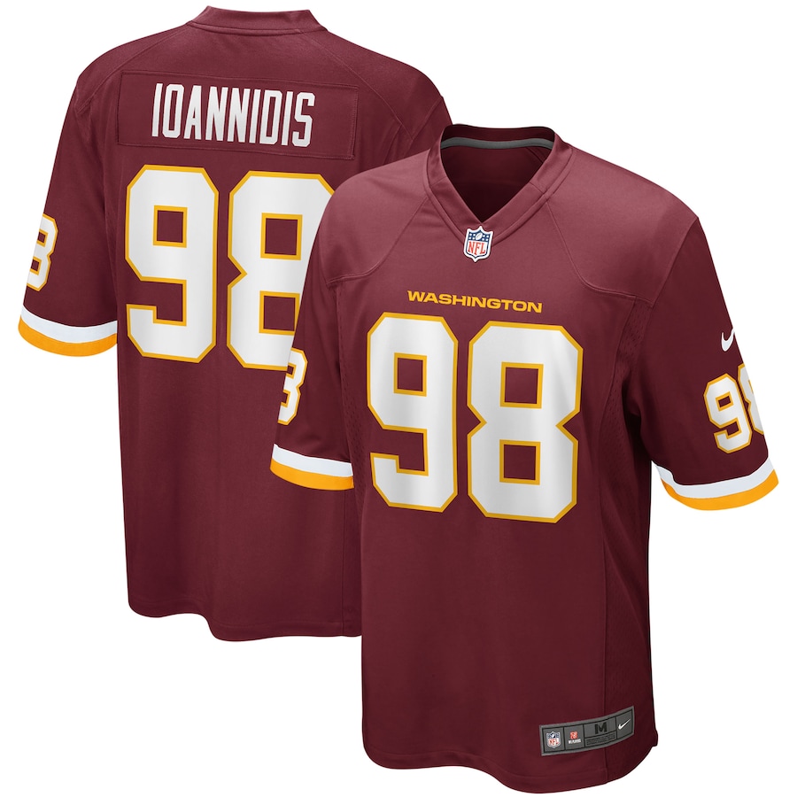 Men’s Washington Football Team Matt Ioannidis Nike Burgundy Player Game Jersey