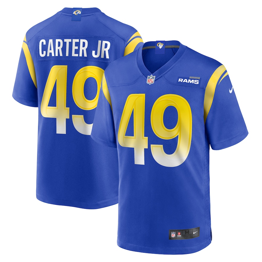 Men’s Los Angeles Rams Roger Carter Jr. Nike Royal Game Player Jersey