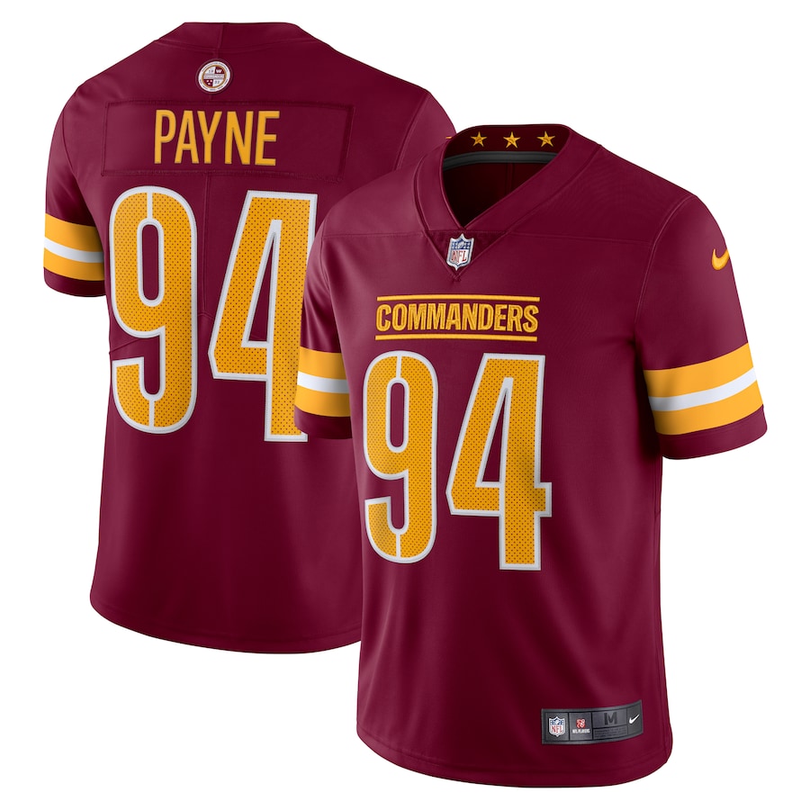 Men’s Washington Commanders Da’Ron Payne Nike Burgundy Vapor Limited Jersey
