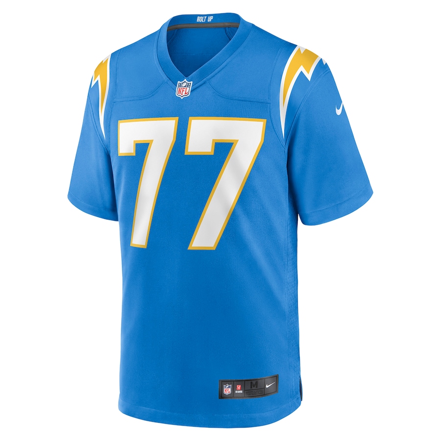 Men’s Los Angeles Chargers Zion Johnson Nike Powder Blue 2022 NFL Draft First Round Pick Game Jersey