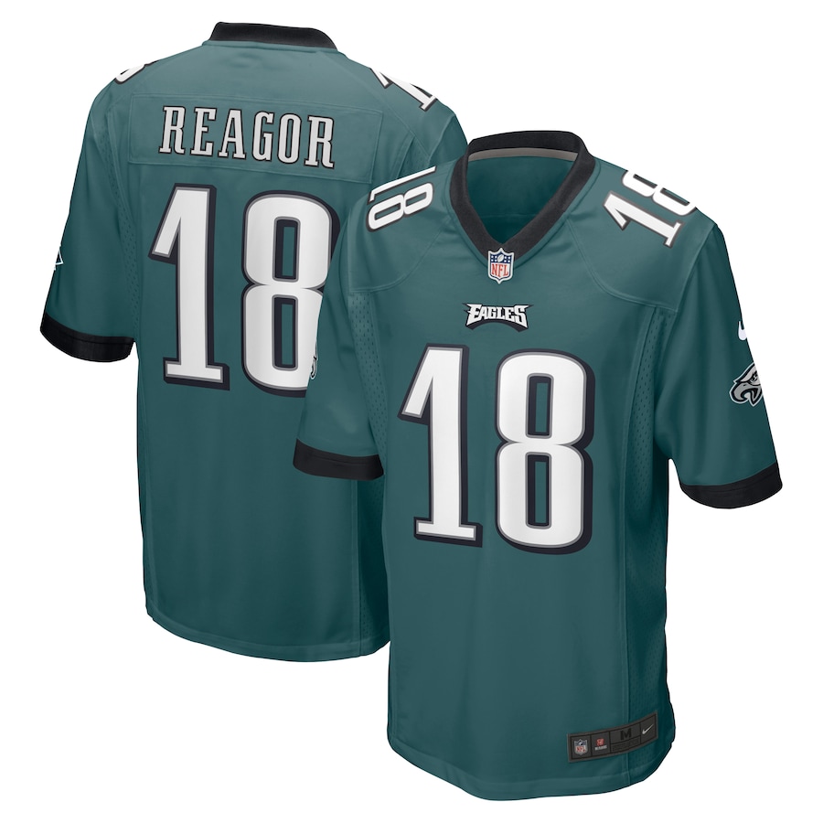 Men’s Philadelphia Eagles Jalen Reagor Nike Midnight Green Game Jersey