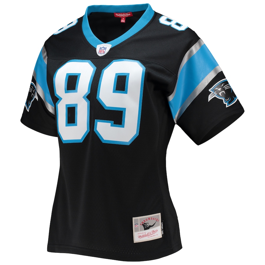 Women’s Carolina Panthers Steve Smith Mitchell & Ness Black Legacy Replica Player Jersey