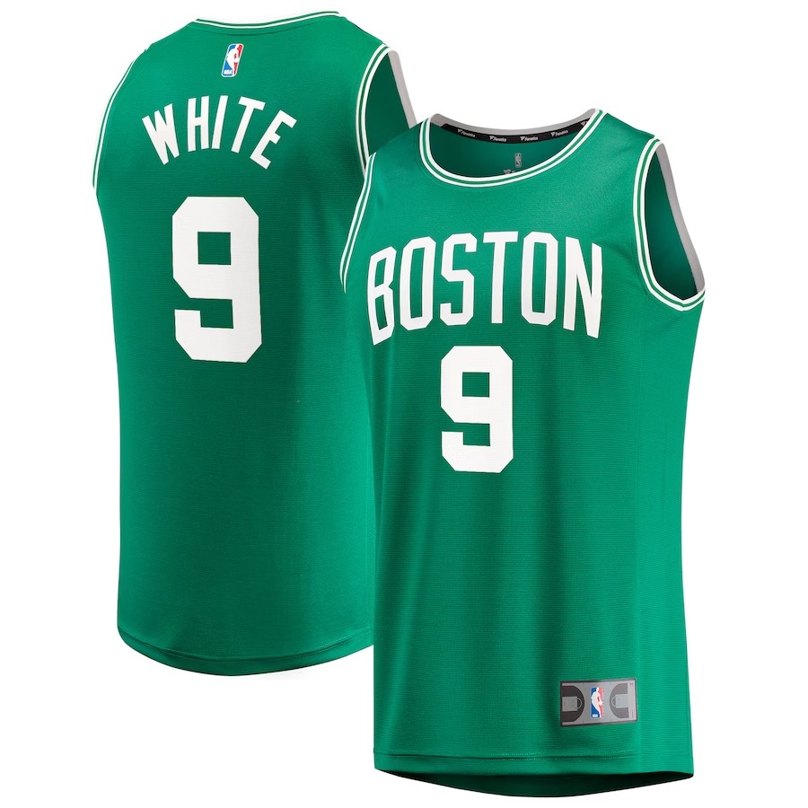 Men's Boston Celtics Derrick White Fanatics Branded Kelly Green 202122 Fast Break Replica Jersey - Icon Edition
