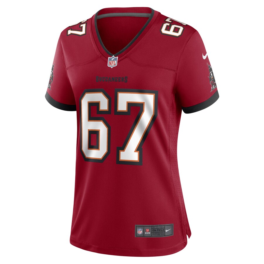 Women’s Tampa Bay Buccaneers Luke Goedeke Nike Red Game Player Jersey