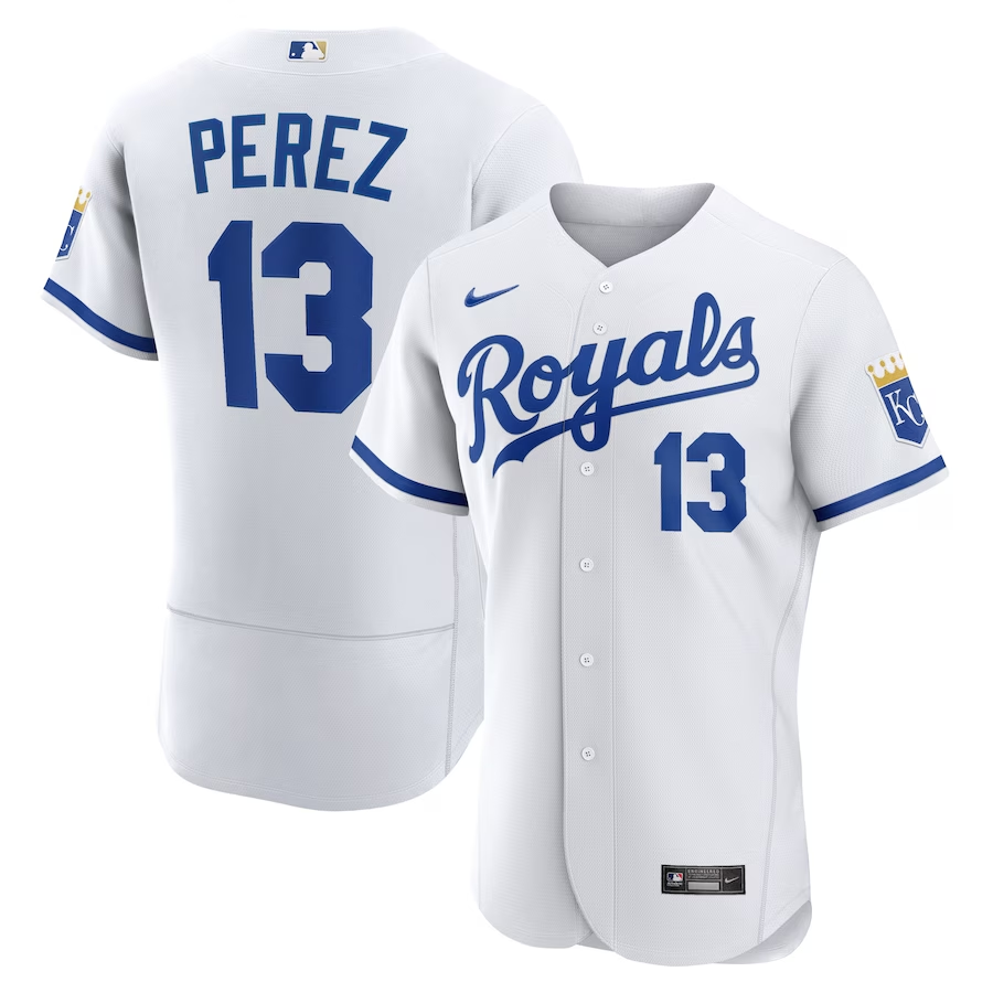 Men's Kansas City Royals Salvador Pérez White 2022 Home Authentic Player Jersey