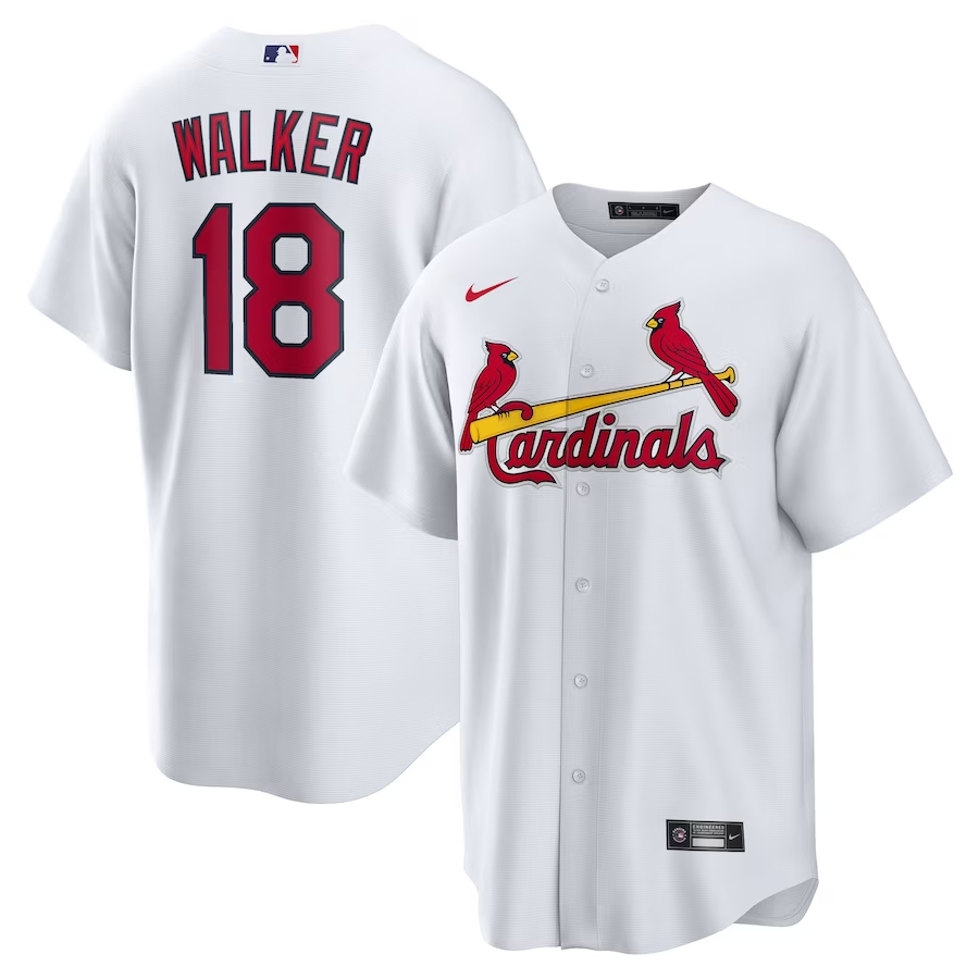 Men's St. Louis Cardinals Jordan Walker White Home Official Replica Player Jersey