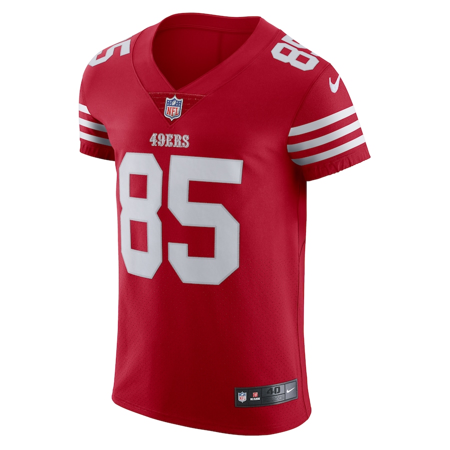 Men’s San Francisco 49ers George Kittle Nike Scarlet Vapor Elite Jersey