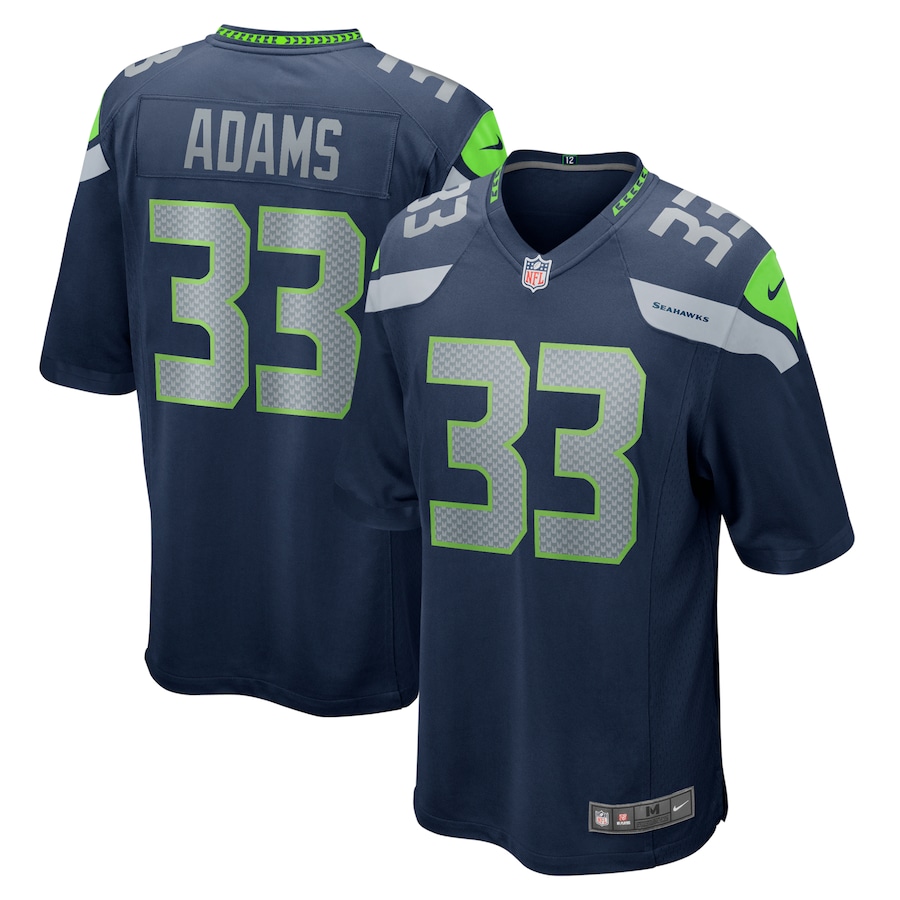 Men’s Seattle Seahawks Jamal Adams Nike College Navy Game Team Jersey