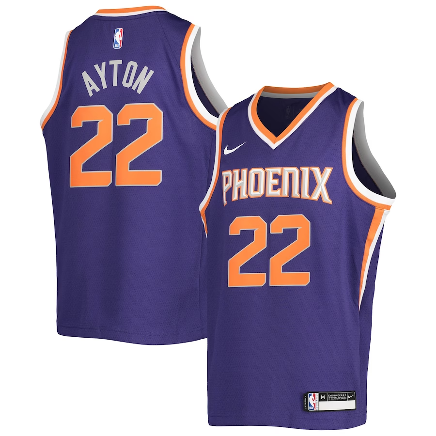 Youth Phoenix Suns Deandre Ayton Purple 2020/21 Swingman Jersey - Icon Edition