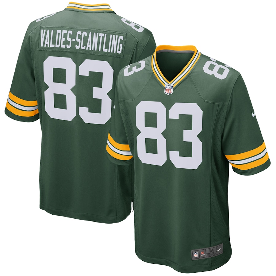 Men’s Green Bay Packers Marquez Valdes-Scantling Nike Green Game Player Jersey