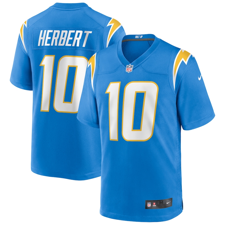 Men’s Los Angeles Chargers Justin Herbert Nike Powder Blue Player Game Jersey