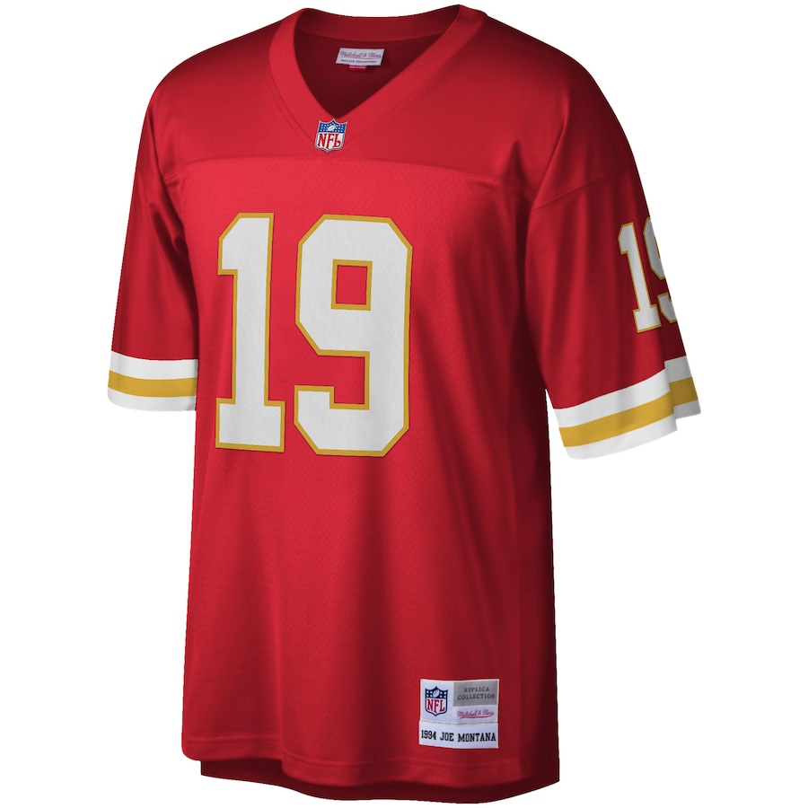Men’s Kansas City Chiefs Joe Montana Mitchell & Ness Red 1994 Legacy Replica Jersey