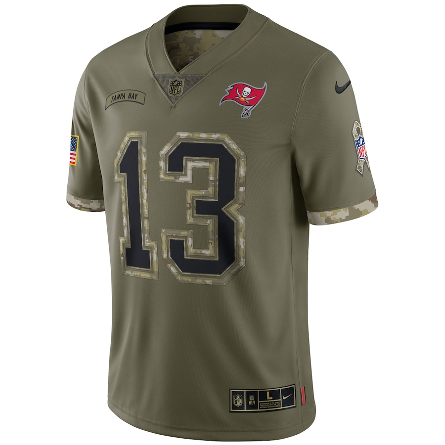 Men’s Tampa Bay Buccaneers Nike Olive 2022 Salute To Service Limited Jersey