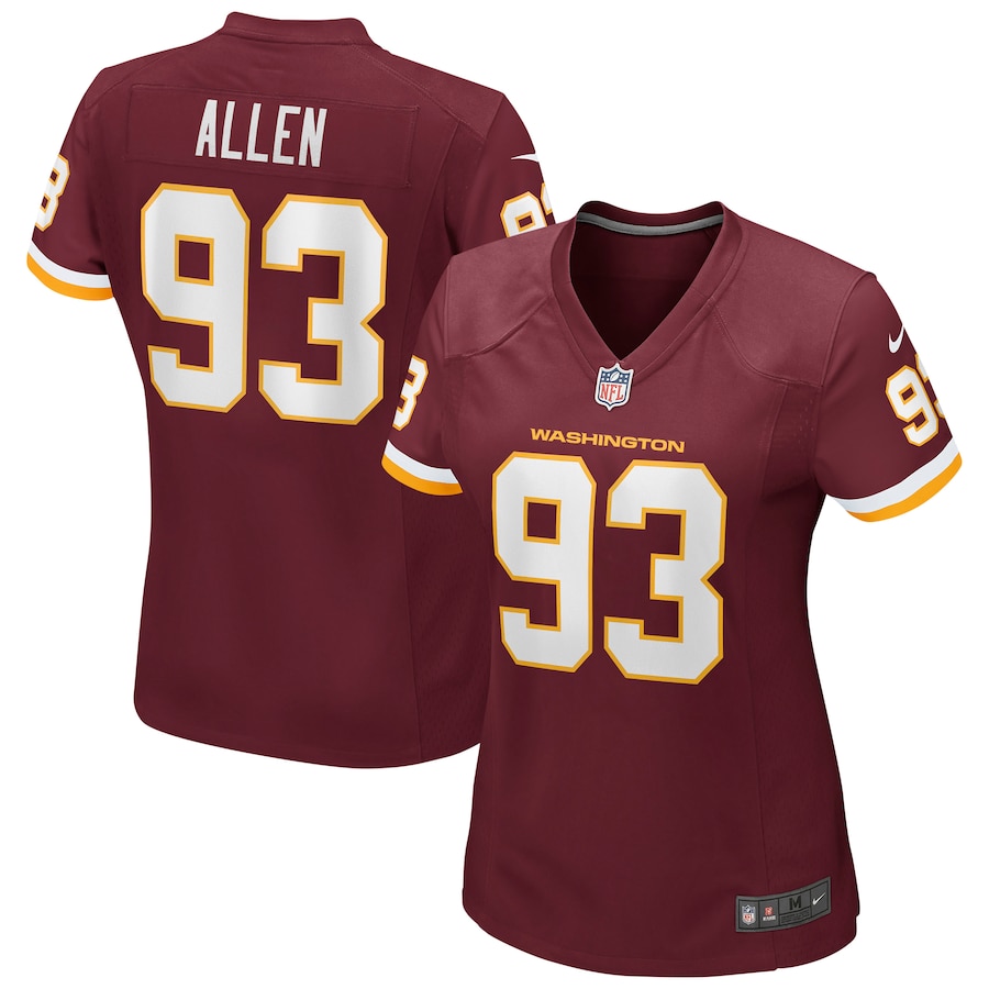 Women’s Washington Football Team Jonathan Allen Nike Burgundy Game Player Jersey