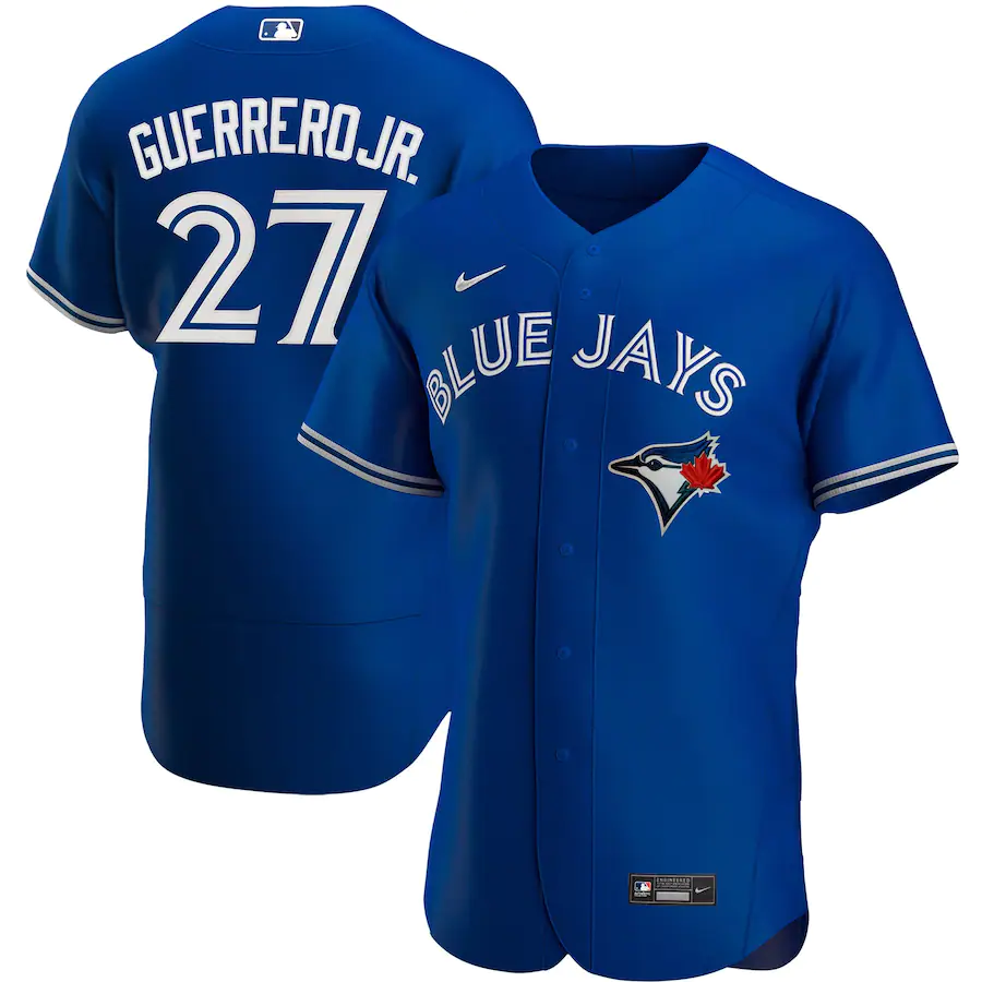 Men's Toronto Blue Jays 27 Vladimir Guerrero Jr. Royal Alternate Authentic Player Jersey
