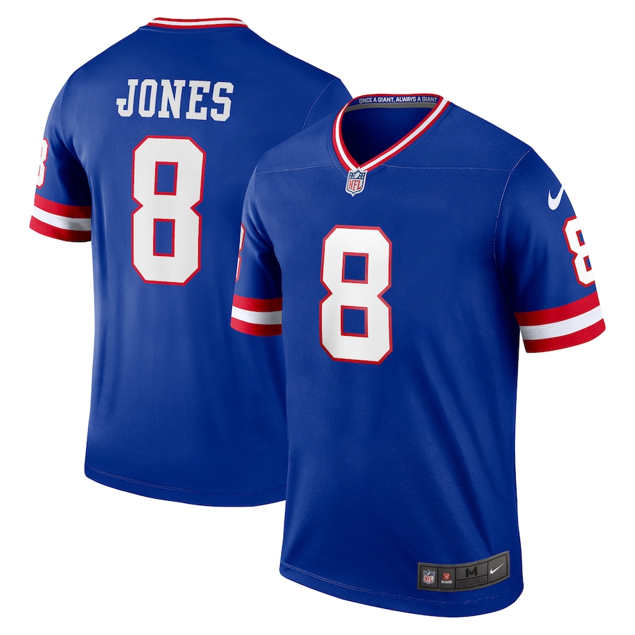 Men’s New York Giants Daniel Jones Nike Royal Classic Player Legend Jersey