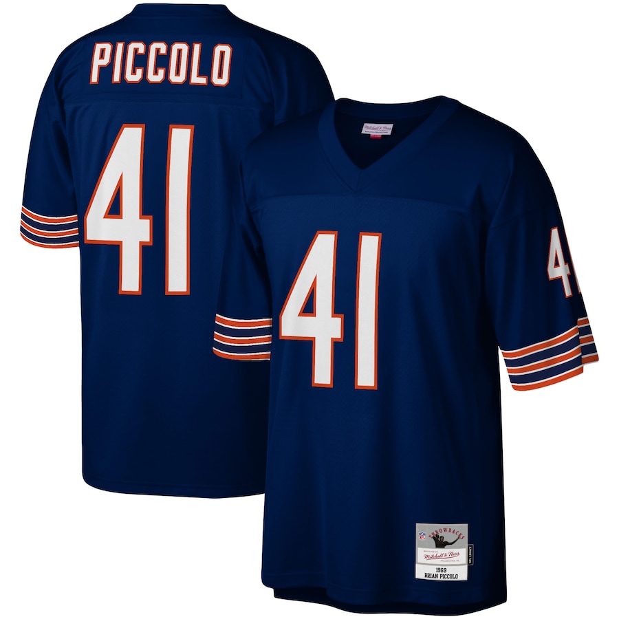 Men’s Chicago Bears Brian Piccolo Mitchell & Ness Navy Legacy Replica Jersey