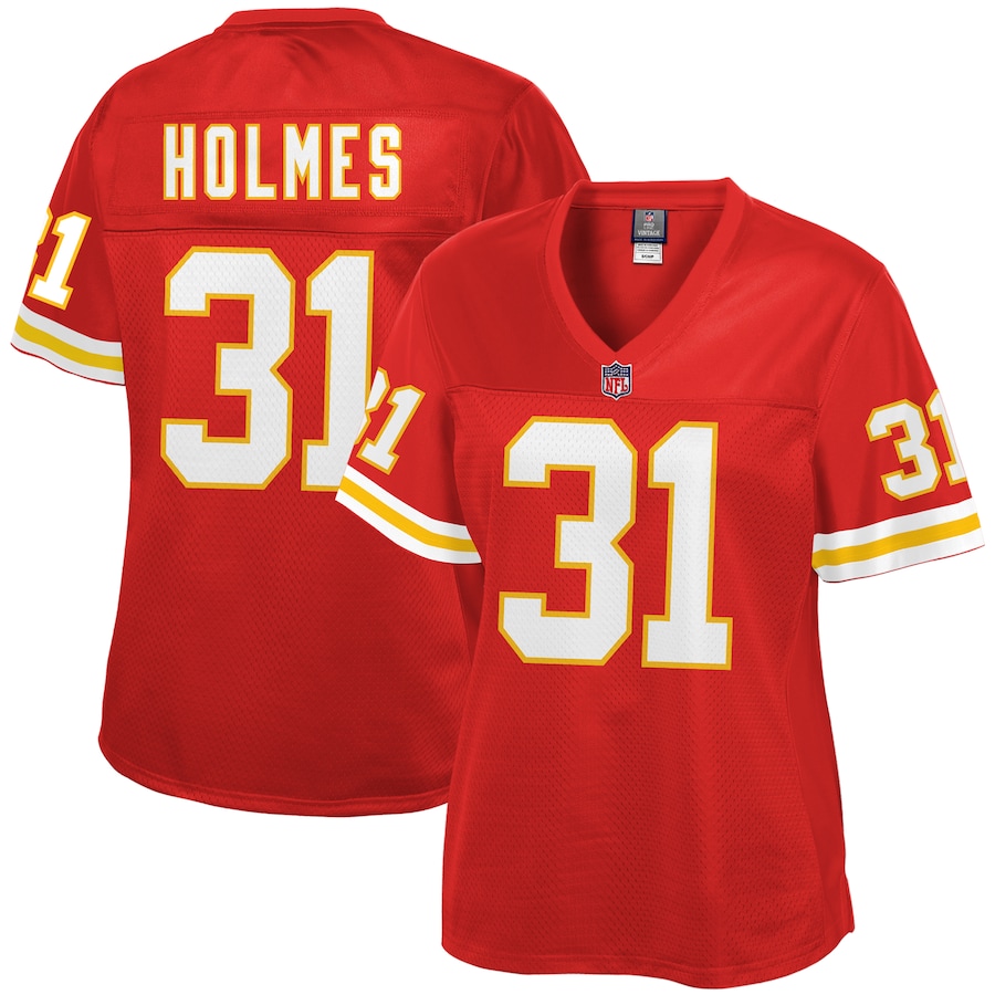 Women’s Kansas City Chiefs Priest Holmes NFL Pro Line Red Retired Player Jersey