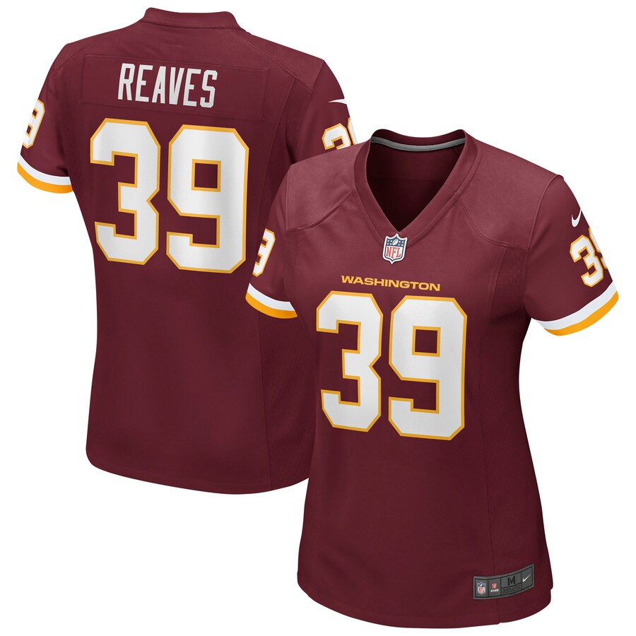 Women’s Washington Football Team Jeremy Reaves Nike Burgundy Game Player Jersey