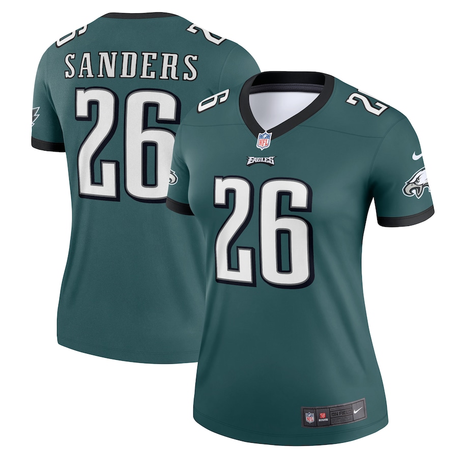 Women’s Philadelphia Eagles Miles Sanders Nike Midnight Green Legend Jersey