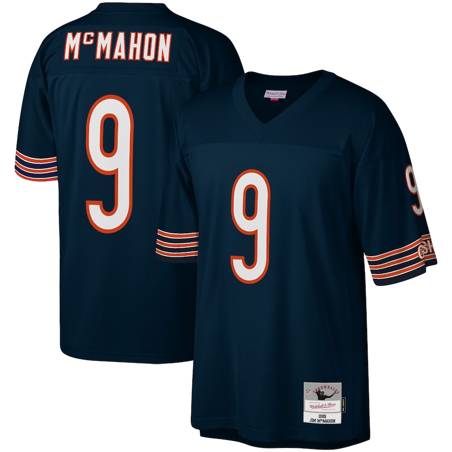 Men’s Chicago Bears Jim McMahon Mitchell & Ness Navy Legacy Replica Jersey