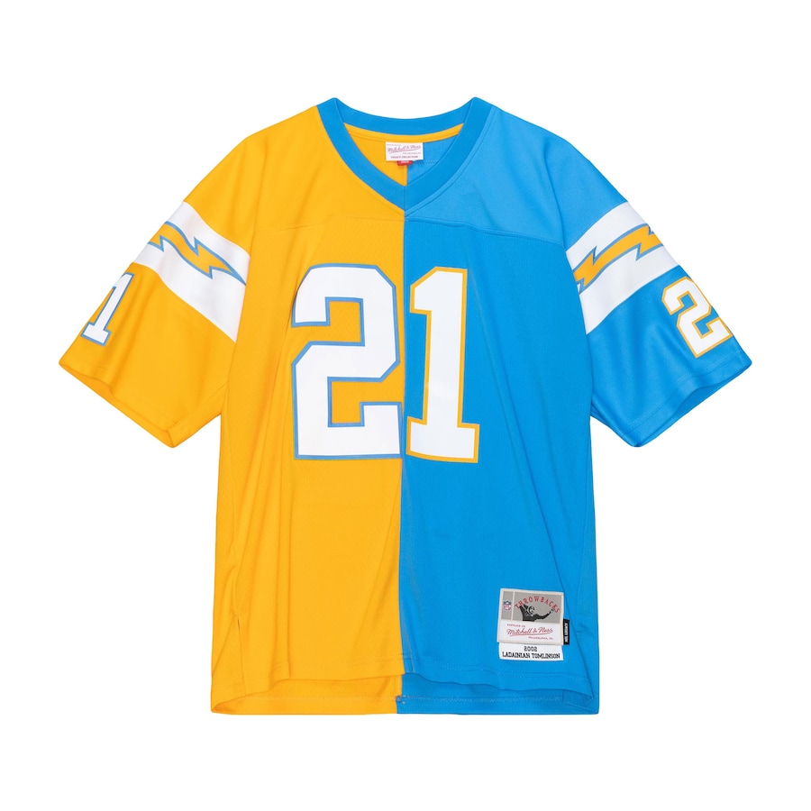 Men’s Los Angeles Chargers LaDainian Tomlinson Mitchell & Ness Powder Blue/Gold 2002 Split Legacy Replica Jersey