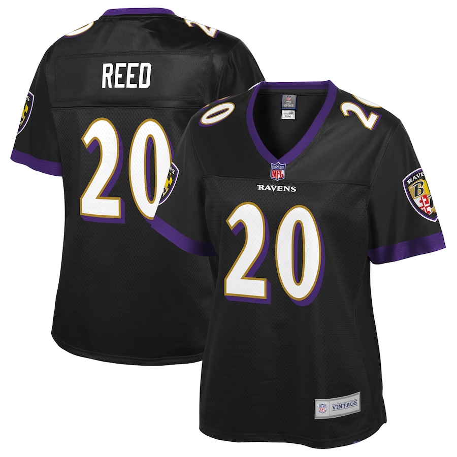 Women’s Baltimore Ravens Ed Reed NFL Pro Line Black Retired Player Jersey