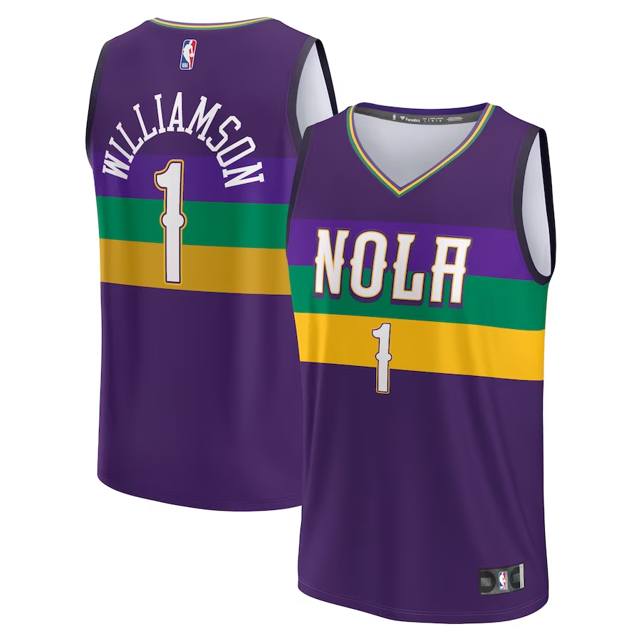 Men's New Orleans Pelicans Zion Williamson Purple 2022/23 Fastbreak Jersey - City Edition
