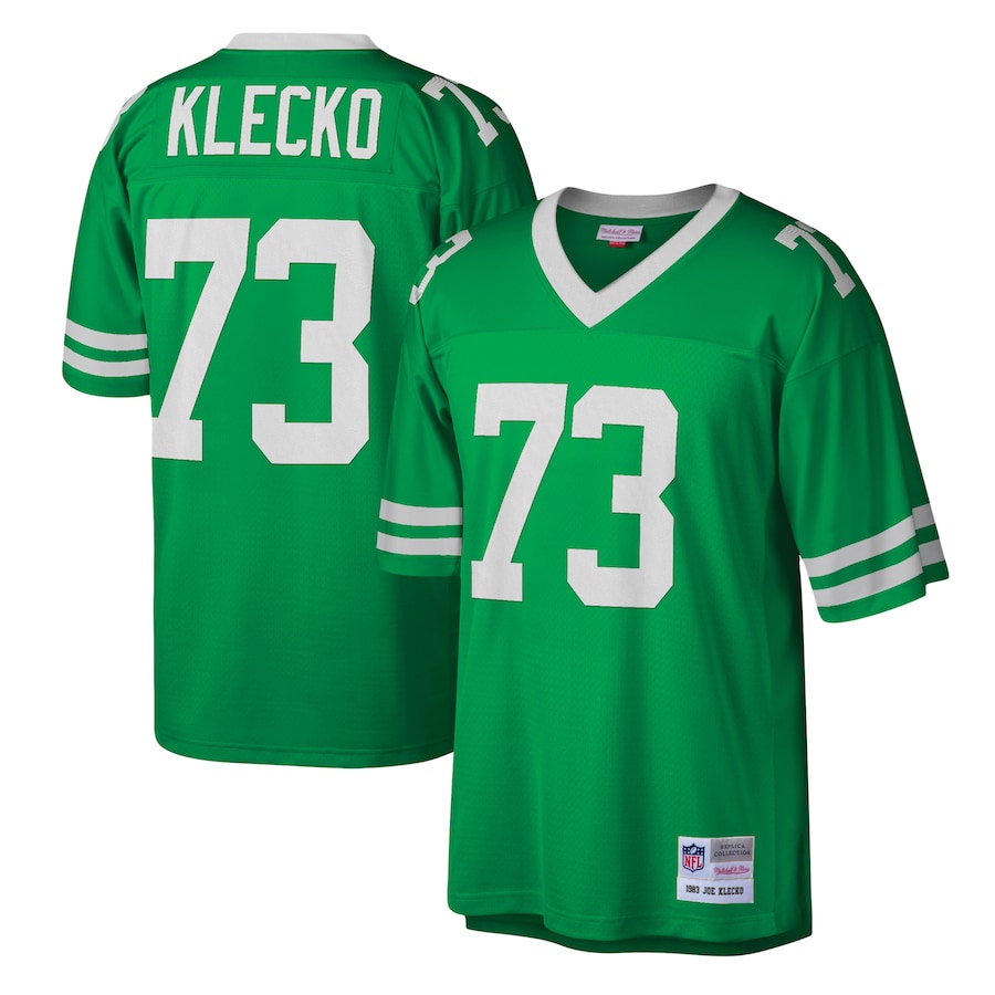 Men’s New York Jets Joe Klecko Mitchell & Ness Kelly Green Legacy Replica Jersey