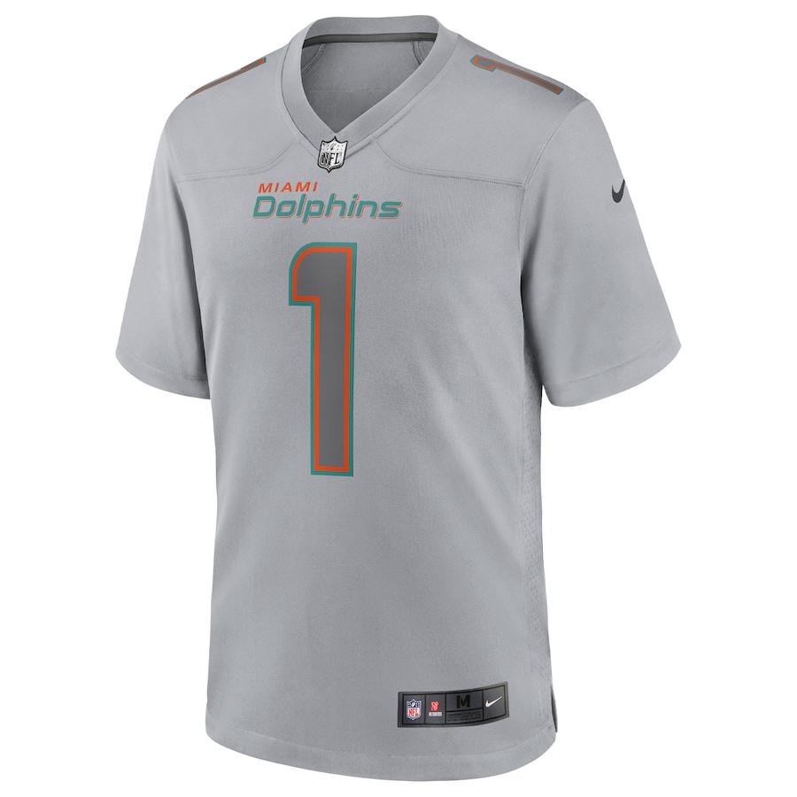 Men’s Miami Dolphins Tua Tagovailoa Nike Gray Atmosphere Fashion Game Jersey
