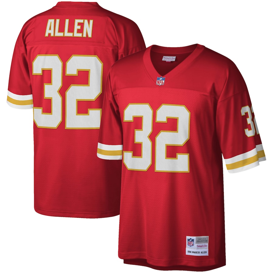 Men’s Kansas City Chiefs Marcus Allen Mitchell & Ness Red 1994 Legacy Replica Jersey