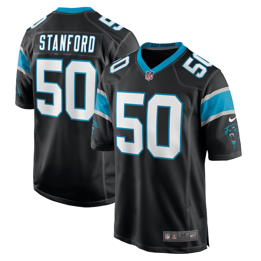 Men’s Carolina Panthers Julian Stanford Nike Black Game Player Jersey